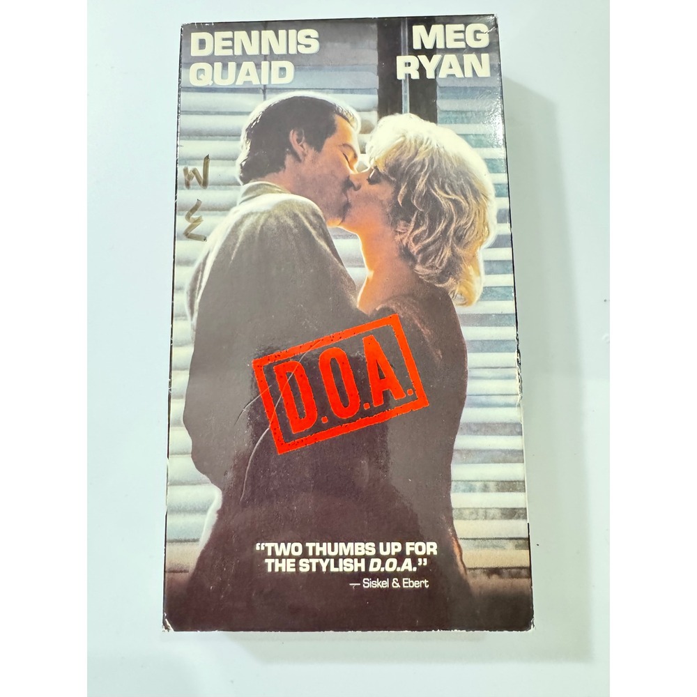 D.O.A. VHS 1988 Dennis Quaid‎ Meg Ryan Touchstone Home Video Stock No 698